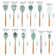 MORICA Silicone Kitchen Utensils Set, 13PCS Silicone Cooking Utensils ...